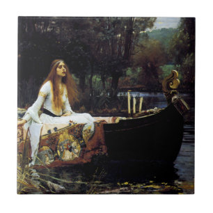 The Lady of Shallot Tegeltje