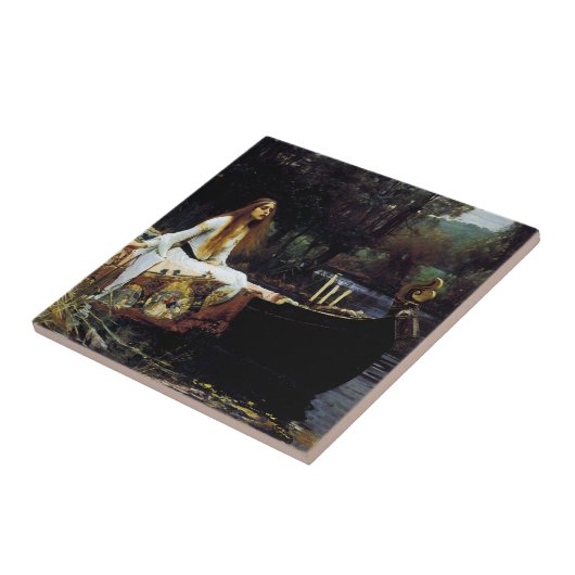 The Lady of Shallot Tegeltje (Zijkant)