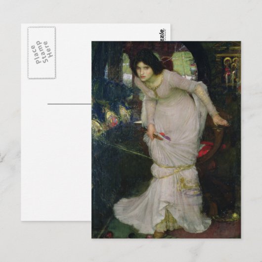 The Lady of Shallot van John Waterhouse Briefkaart (Voorkant / Achterkant)