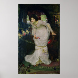 The Lady of Shallot van John Waterhouse Poster