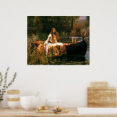 The Lady of Shalott (1888) ~ Fine Art Canvas Poster (Keuken)