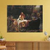 The Lady of Shalott – 1888 John William Waterhouse Canvas Afdruk (Insitu (Woonkamer))