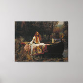 The Lady of Shalott – 1888 John William Waterhouse Canvas Afdruk (Voorkant)