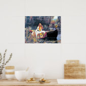 The Lady of Shalott, Art Nouveau-schilderij Poster (Keuken)