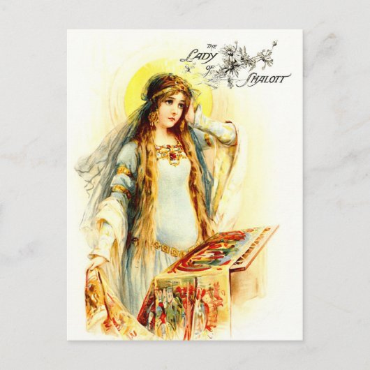 The Lady of Shalott Briefkaart (Voorkant)