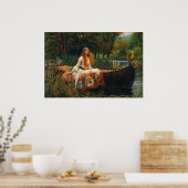 The Lady of Shalott by John William Waterhouse Poster (Keuken)