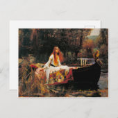 The Lady of Shalott, c. 1888, ingediend door John  Briefkaart (Voorkant / Achterkant)