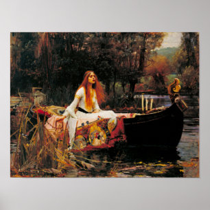 The Lady of Shalott, c. 1888, ingediend door John Poster