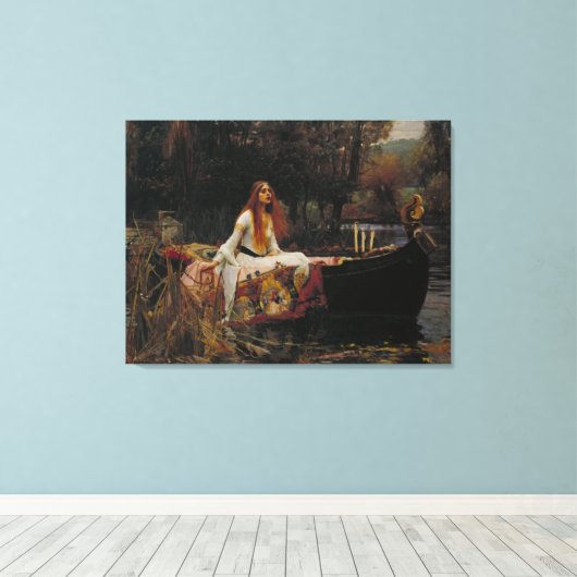 The Lady of Shalott Canvas Afdruk (Insitu (Houten vloer))