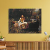 The Lady of Shalott Canvas Afdruk (Insitu (Woonkamer))