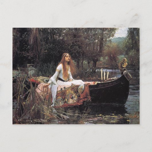 The Lady of Shalott door John W. Waterhouse Briefkaart (Voorkant)