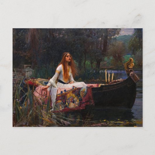 The Lady of Shalott door John William Waterhouse Briefkaart (Voorkant)
