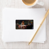 The Lady of Shalott door John William Waterhouse Etiket (Insitu)