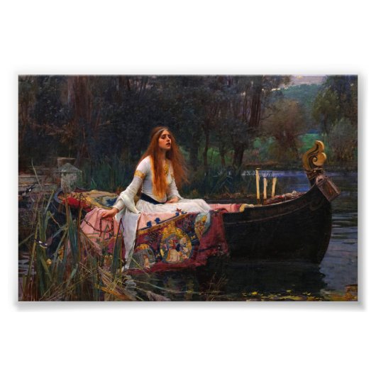 The Lady of Shalott door John William Waterhouse Foto Afdruk (Voorkant)