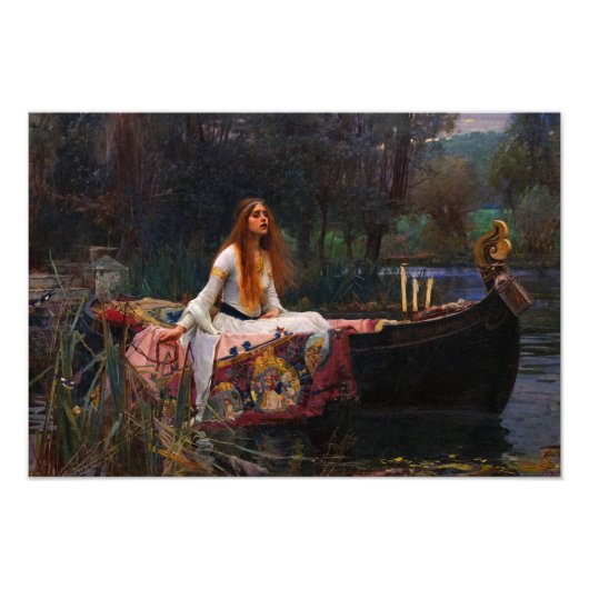 The Lady of Shalott door John William Waterhouse Foto Afdruk (Voorkant)