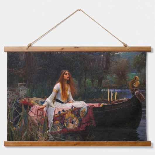 The Lady of Shalott door John William Waterhouse Hangend Wandkleed (Voorkant)