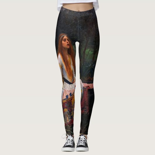 The Lady of Shalott door John William Waterhouse Leggings (Voorkant)