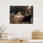 The Lady of Shalott door John William Waterhouse Poster (Keuken)