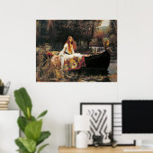 The Lady of Shalott door John William Waterhouse Poster (Thuiskantoor)