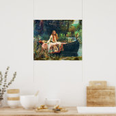 The Lady of Shalott door John William Waterhouse Poster (Keuken)