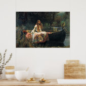 The Lady of Shalott, door John William Waterhouse Poster (Keuken)