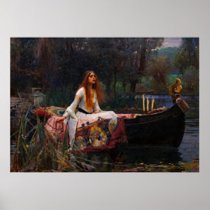 The Lady of Shalott door John William Waterhouse Poster
