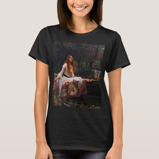 The Lady of Shalott door John William Waterhouse T-shirt (Voorkant)