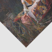 The Lady of Shalott door John William Waterhouse Tissuepapier (Detail)