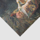 The Lady of Shalott, door John William Waterhouse Tissuepapier (Detail)