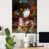 The Lady of Shalott door Pre-Raphaelite William Hu Poster (Thuiskantoor)