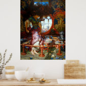 The Lady of Shalott door Pre-Raphaelite William Hu Poster (Keuken)
