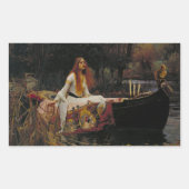 The Lady of Shalott: Een Keltisch spookverhaal Rechthoekige Sticker (Voorkant)