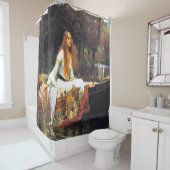 The Lady of Shalott (High Res) By John Waterhouse Douchegordijn (In situ)