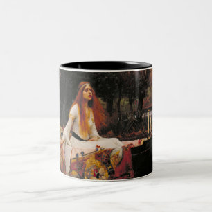 The Lady of Shalott John William Waterhouse Art Tweekleurige Koffiemok