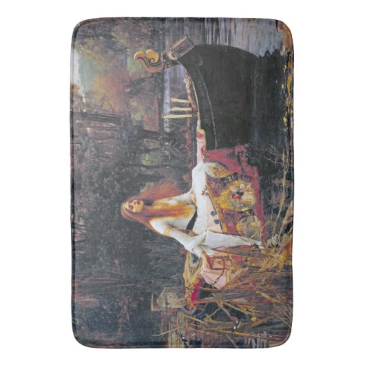 The Lady of Shalott, John William Waterhouse Badmat (Voorkant Verticaal)