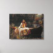 The Lady of Shalott, John William Waterhouse Canvas Afdruk (Voorkant)