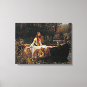The Lady of Shalott, John William Waterhouse Canvas Afdruk