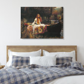 The Lady of Shalott, John William Waterhouse Canvas Afdruk (Insitu (Slaapkamer))