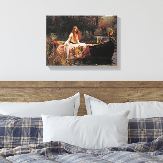 The Lady of Shalott John William Waterhouse Canvas Afdruk (Insitu (Slaapkamer))