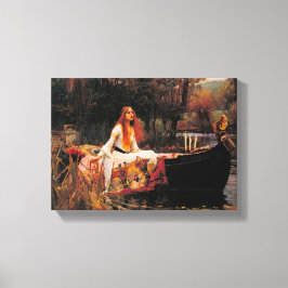 The Lady of Shalott John William Waterhouse Canvas Afdruk