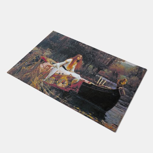 The Lady of Shalott, John William Waterhouse Deurmat (Schuin)