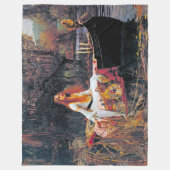 The Lady of Shalott, John William Waterhouse Fleece Deken (Voorkant)