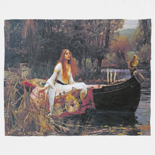 The Lady of Shalott, John William Waterhouse Fleece Deken (Voorkant (Horizontaal))