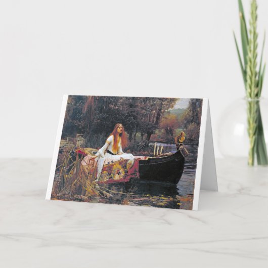 The Lady of Shalott, John William Waterhouse Kaart (Voorkant)
