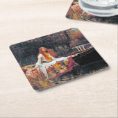 The Lady of Shalott, John William Waterhouse Kartonnen Onderzetters (Schuin)