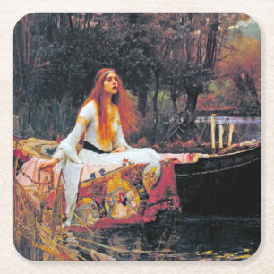 The Lady of Shalott, John William Waterhouse Kartonnen Onderzetters