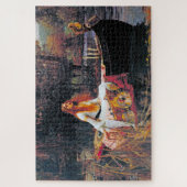 The Lady of Shalott, John William Waterhouse Legpuzzel (Verticaal)