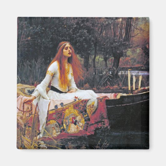 The Lady of Shalott, John William Waterhouse Magneet (Voorkant)