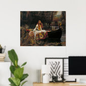 The Lady of Shalott, John William Waterhouse Poster (Thuiskantoor)