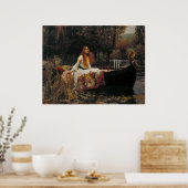 The Lady of Shalott, John William Waterhouse Poster (Keuken)